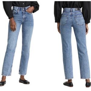 RAILS HIGH RISE THE TOPANGA STRAIGHT LEG DENIM JEANS 25‎